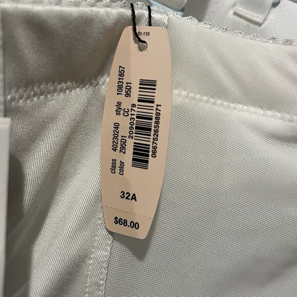 Victoria’s Secret Power Figure Cupped Shaping Slip 32A White Shapewear Coquette - Picture 5 of 7